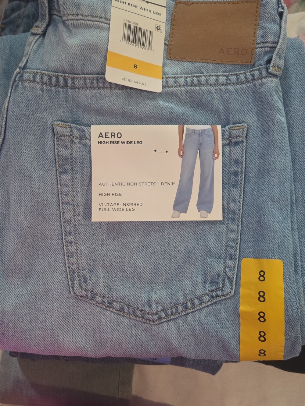 High-Rise Wide Leg Jeans - Light Blue